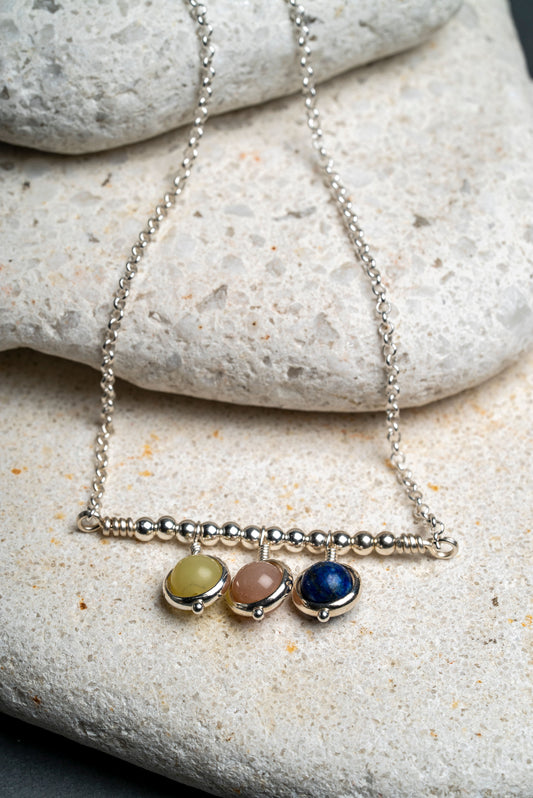 Alma Bar Necklace Trio