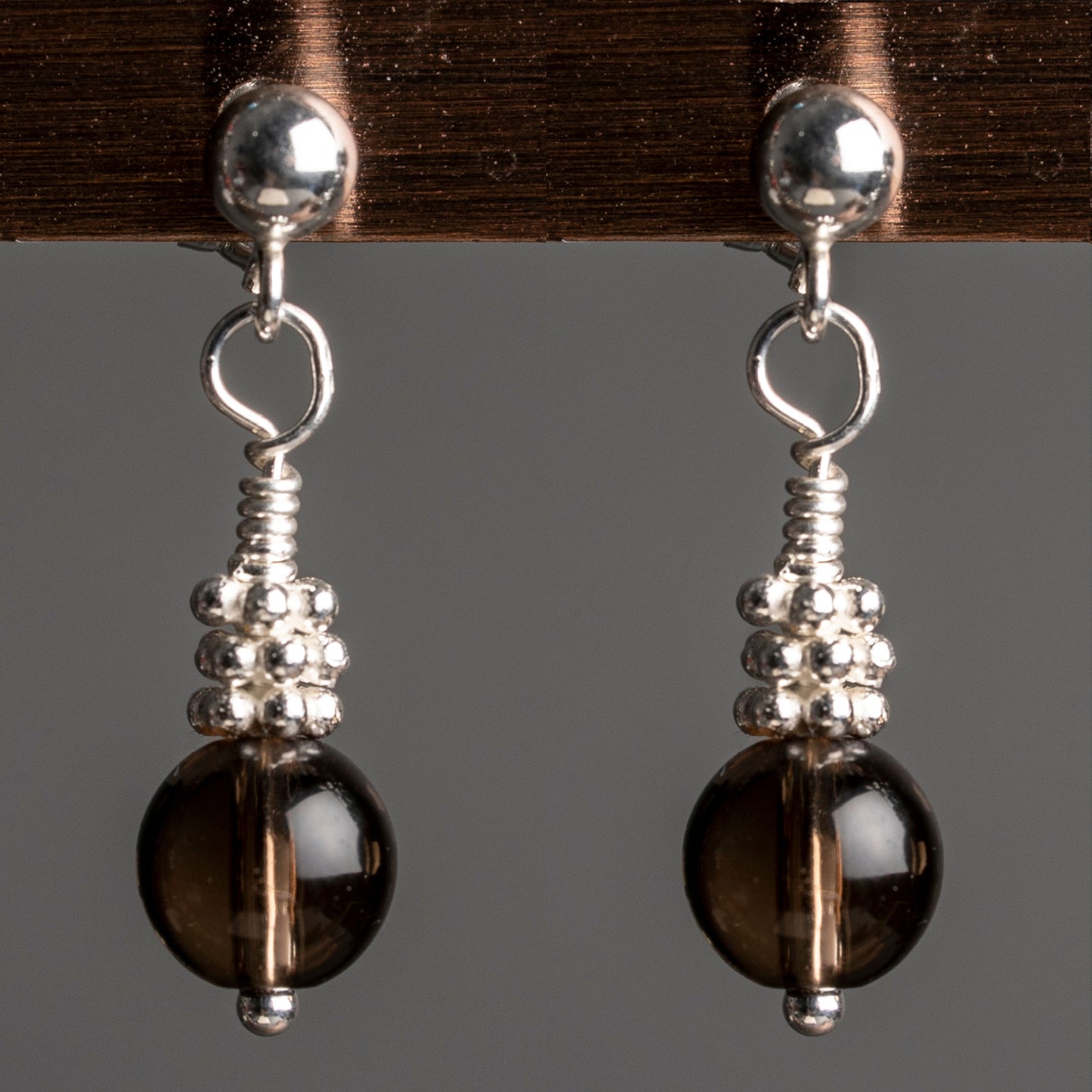 Smoky Quartz Alma Dangle Earrings